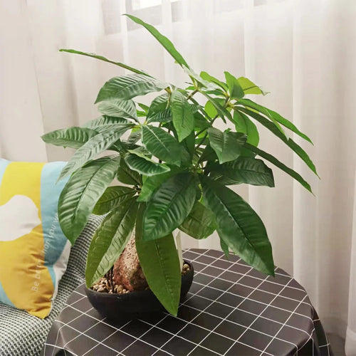 arbre artificiel monstera pot fausses plantes tropicales décoration intérieure - vue 2 sur 6