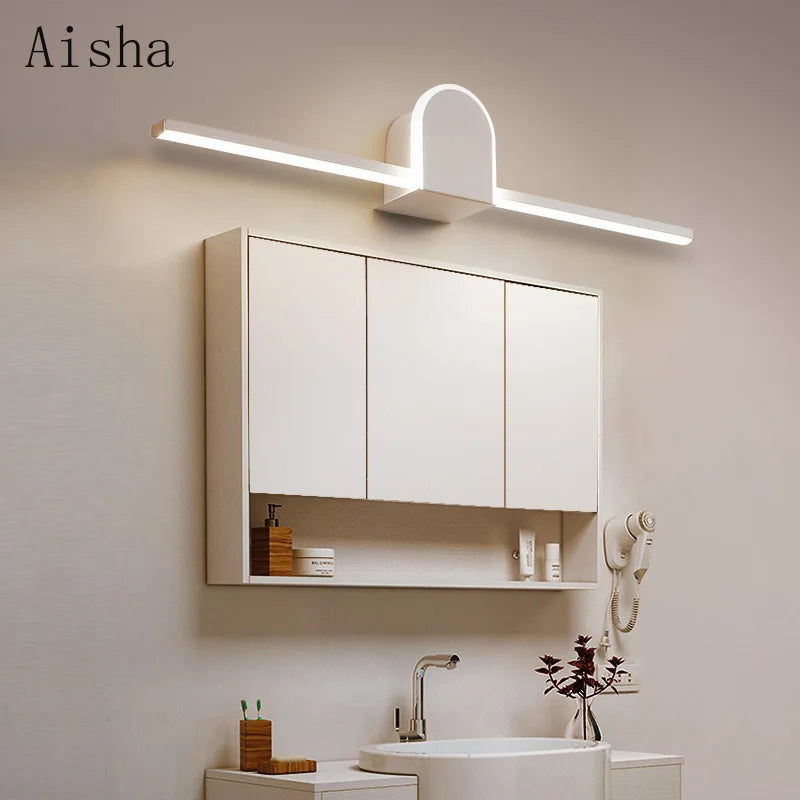 applique murale moderne pour miroir salle de bain minimaliste - vue 6 sur 10