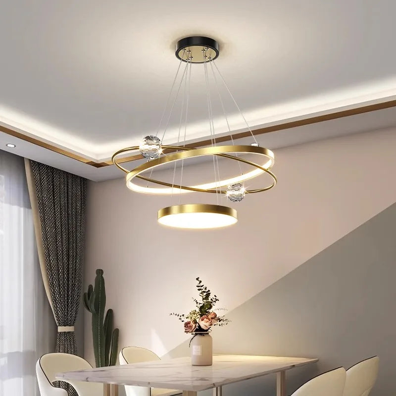 lustre moderne pour un éclairage intérieur décoratif élégant - vue 6 sur 7