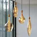 suspension rétro en verre pour intérieur moderne et minimaliste