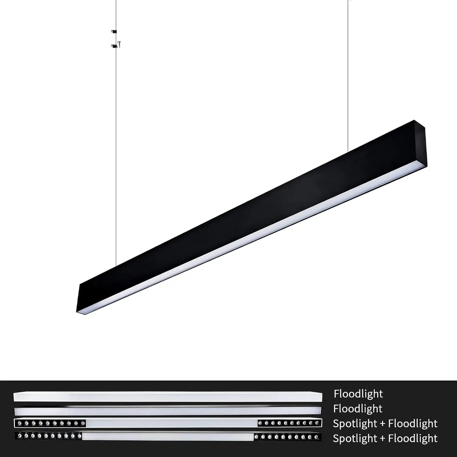 suspension led moderne pour bureau et salle à manger - vue 3 sur 8
