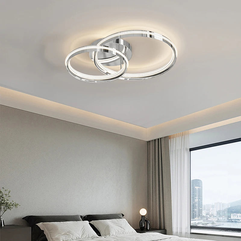 plafonnier led moderne pour décoration intérieure lumineuse - vue 3 sur 10