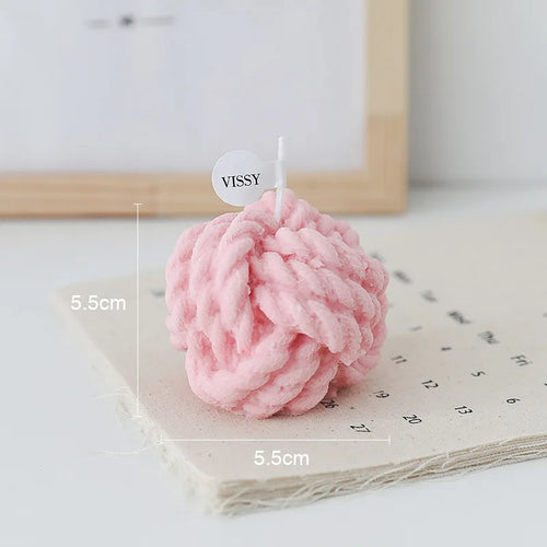 bougie parfumée en forme de boule en cire de soja décorative et mignonne - vue 11 sur 14