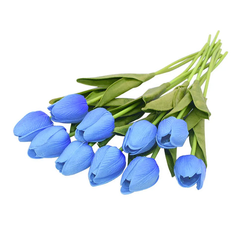 lot de 10 tulipes artificielles pour décoration de mariage et jardin - vue 20 sur 33