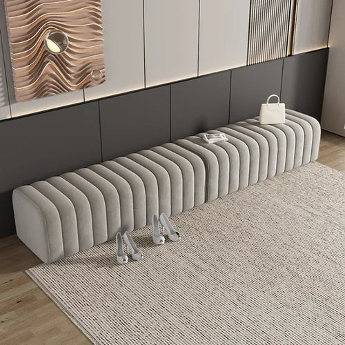 banc à chaussures design moderne avec repose pieds doux et confortable - vue 6 sur 26