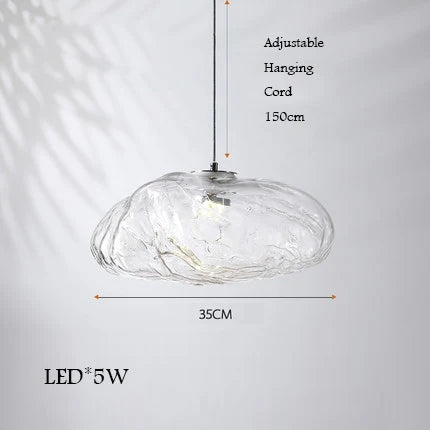 lustre en verre design nuage pour un intérieur créatif - vue 16 sur 21