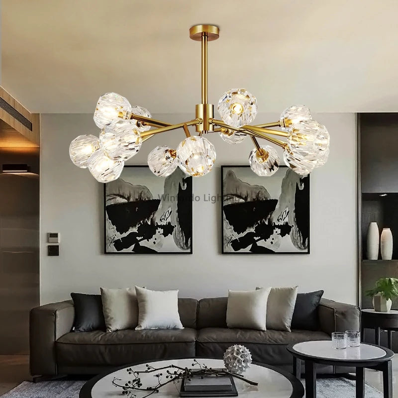 lustre de luxe 	 en cristal éclairage postmoderne winfordo wf-xd011 - vue 1 sur 22