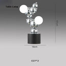 suspension design led art déco en or chromé pour intérieur élégant