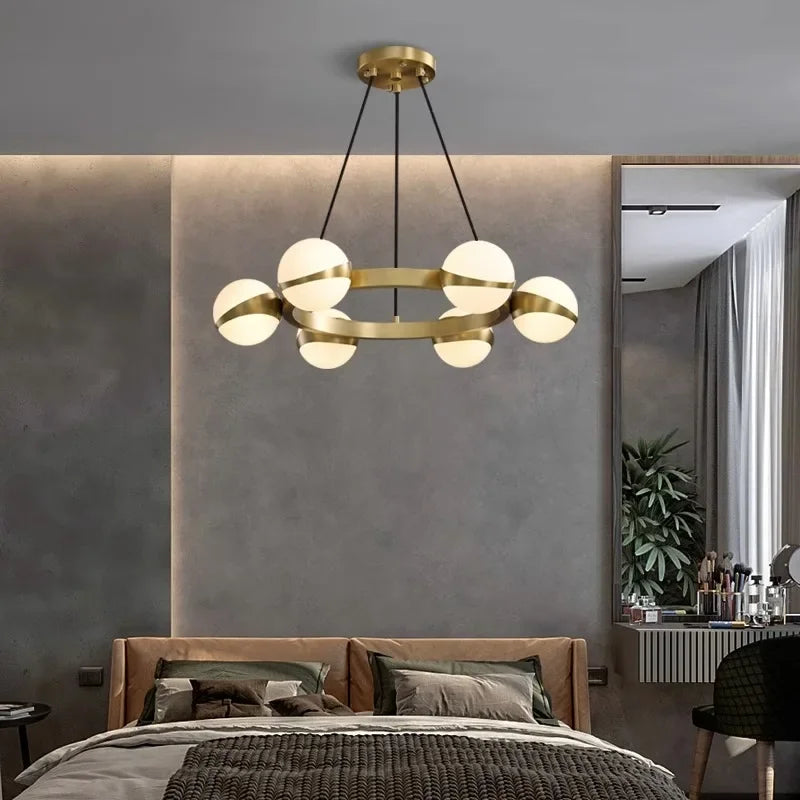 boule de verre moderne avec lumière led pour décoration intérieure - vue 6 sur 9