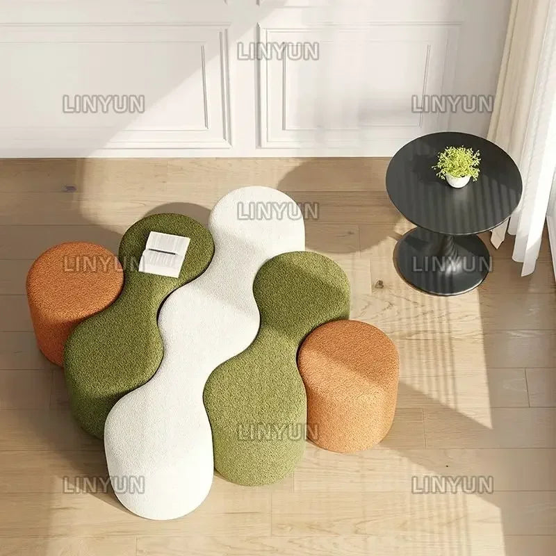 canapé combiné tissu pour bureau et espace loisirs - vue 5 sur 17