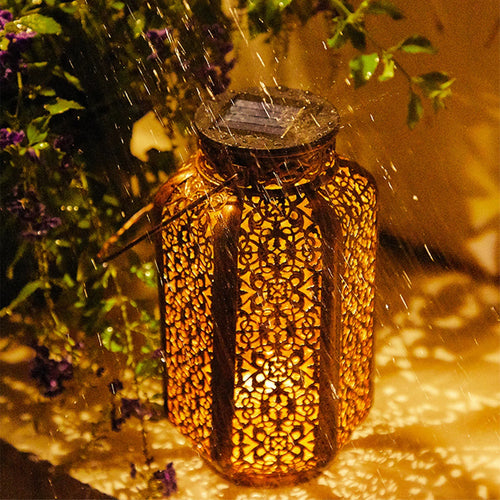 lampe solaire rétro pour jardin et décoration extérieure - vue 2 sur 6
