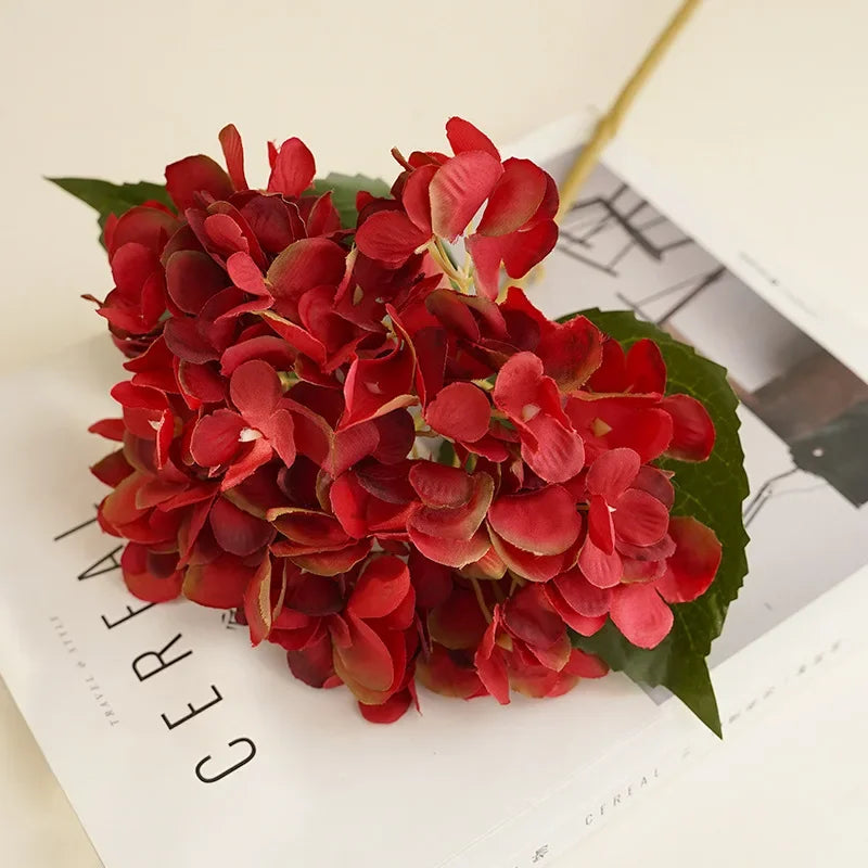 fleurs d'hortensia artificielles pour décoration élégante et durable - vue 4 sur 15