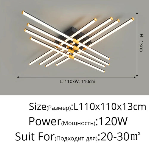 led plafonnier luminaire intérieur chambre salon hall cuisines - vue 10 sur 15
