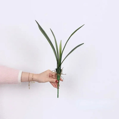 feuilles de clivia artificielles en caoutchouc souple pour décoration intérieure - vue 9 sur 9