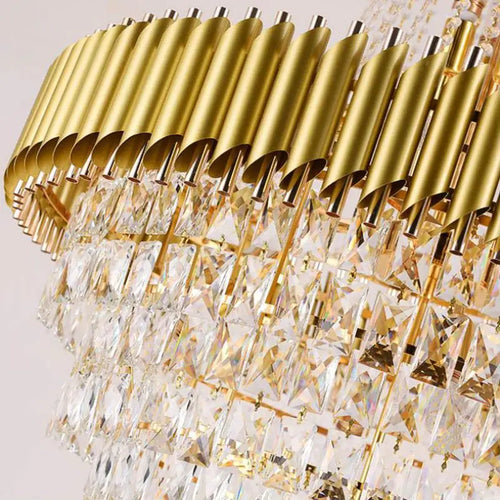 lustre en cristal de luxe pour éclairage élégant et moderne - vue 3 sur 6