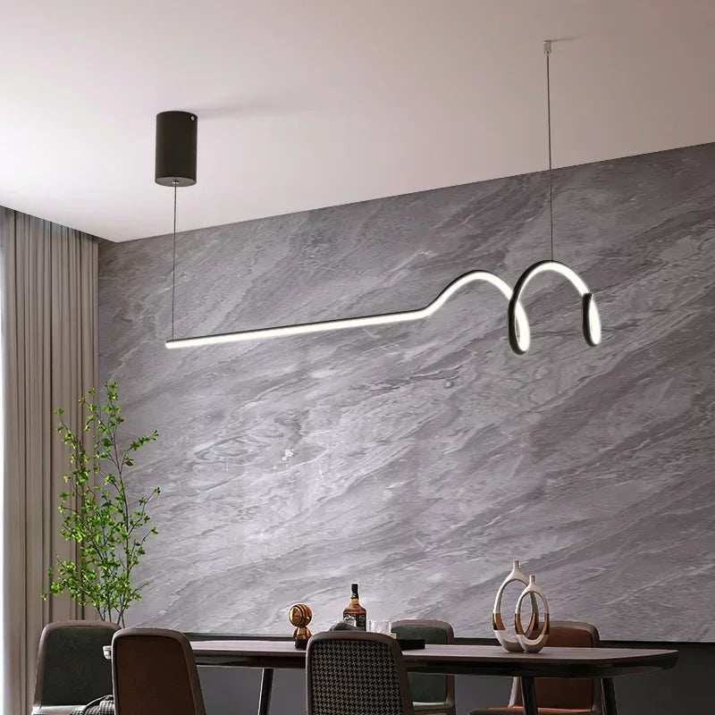 suspension moderne en led pour décoration d'intérieur élégante - vue 5 sur 10