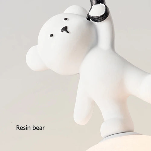 lampe en résine design ours pour chambre d'enfant décorative - vue 6 sur 7
