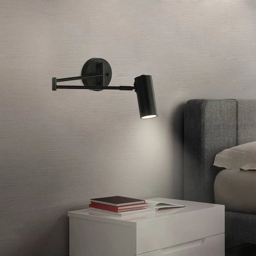 applique murale led moderne en fer pour lecture et décoration - vue 3 sur 10