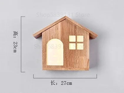 applique murale créatives modernes en bois pour enfants - vue 8 sur 8