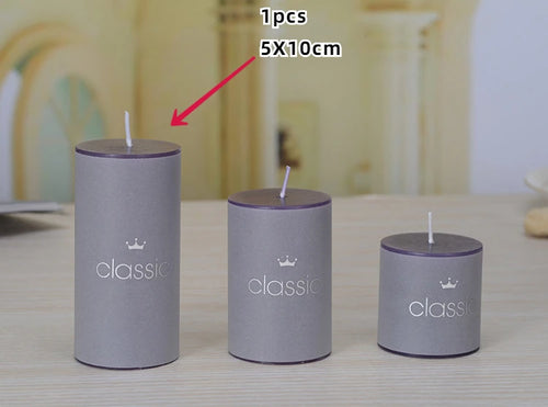 bougies piliers parfumées décoratives sans fumée en plusieurs tailles et couleurs - vue 18 sur 29