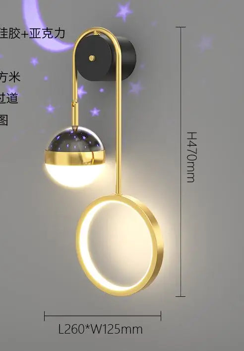 applique murale led pour enfants étoile luxe éclairage intérieur - vue 9 sur 9