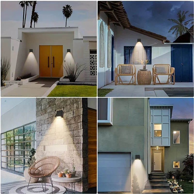 LED Aluminum Waterproof Wall Lamp, Modern Outdoor Wall Washer, 5W Wall Mount Outdoor Security Lighting Fixture - vue 3 sur 6