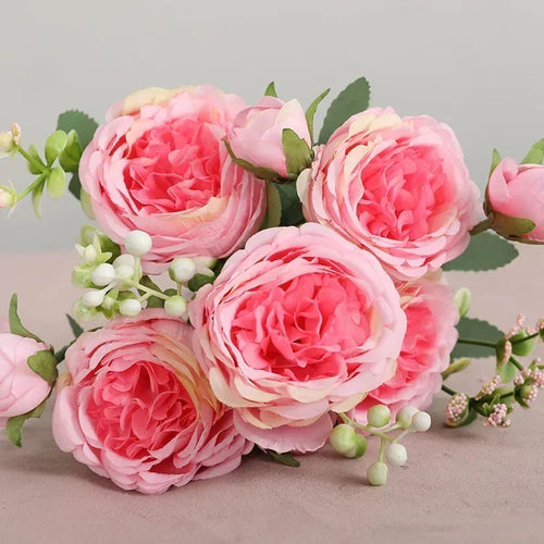 petit bouquet de fleurs artificielles pour décorations printanières et festives - vue 28 sur 34