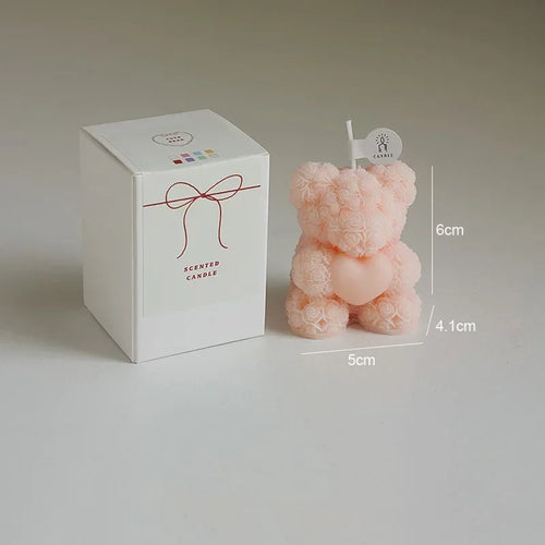 bougie ours en cire de soja parfumée pour détente - vue 9 sur 13