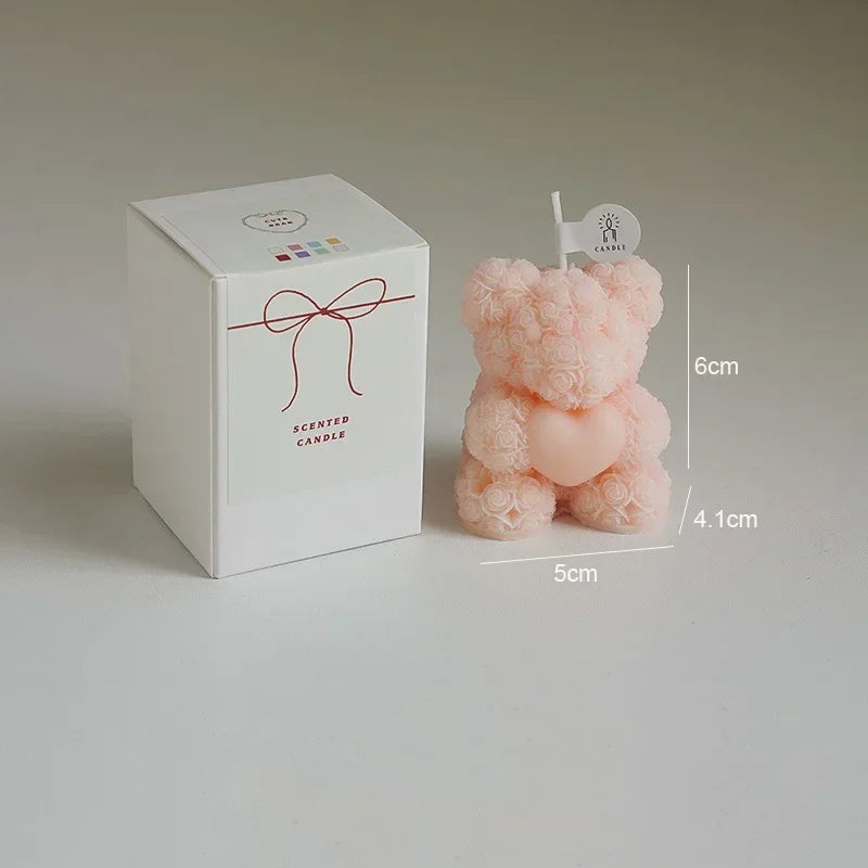 bougie ours en cire de soja parfumée pour détente - vue 8 sur 13