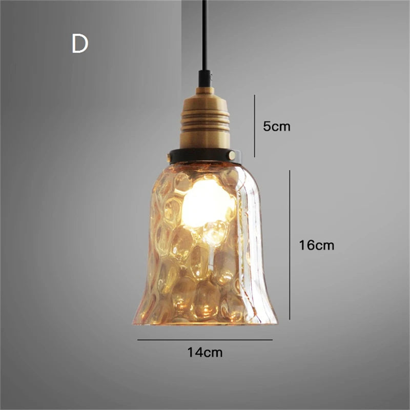 suspension modernes en verre pour éclairage de plafond - vue 8 sur 10