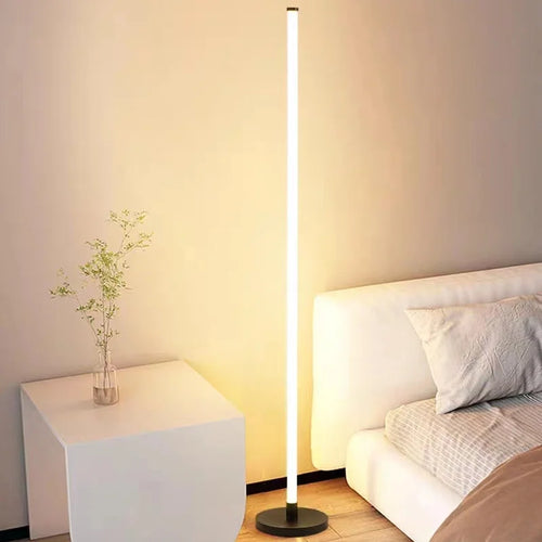 Lampadaire LED moderne longue bande lumineuse chambre salon Luminaire étude éclairage Vertical chambres de chevet décor luminaires Lustre - vue 3 sur 9