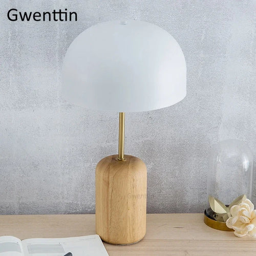lampes nordiques en bois pour bureau et lecture décoratives - vue 4 sur 7