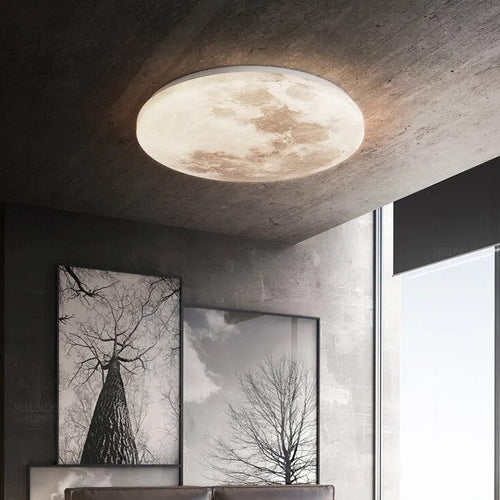 Plafonnier lune moderne minimaliste - vue 4 sur 10