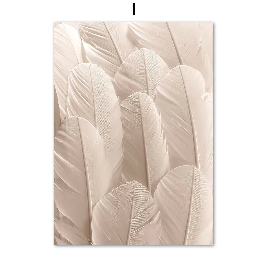plante orchidée plume art mural pour décoration intérieure