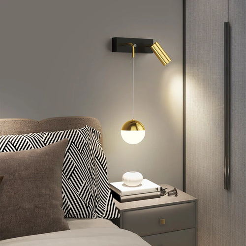 applique murale moderne à deux têtes design créatif pour intérieur - vue 4 sur 11