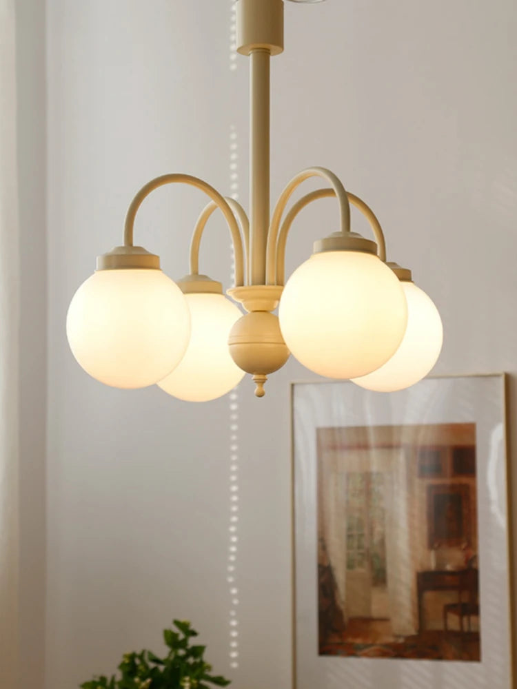 lustre en verre rétro pour décoration intérieure nordique - vue 3 sur 9