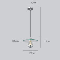 suspension moderne en verre pour éclairage créatif minimaliste
