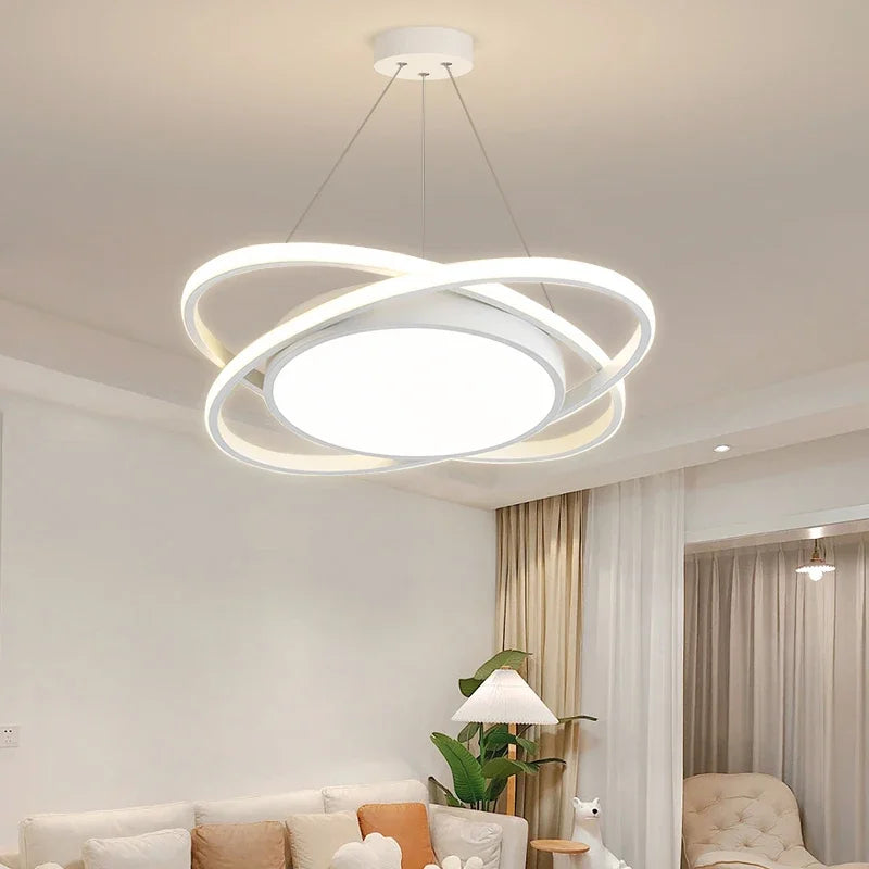 plafonnier led suspendu design moderne pour intérieur décoratif - vue 6 sur 18
