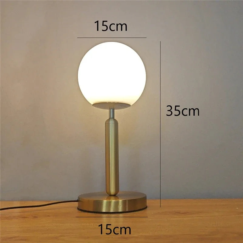 lampe de bureau moderne en verre pour décoration intérieure - vue 6 sur 7