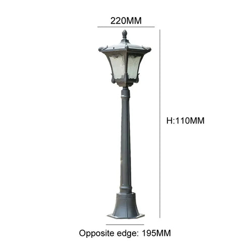 1.1M Led Outdoor Lawn Outdoor Garden Courtyard Community Landscape European Waterproof Grass Lamp - vue 9 sur 8