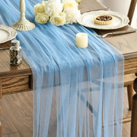 Chemin de table gaze transparente mariage décoration arche