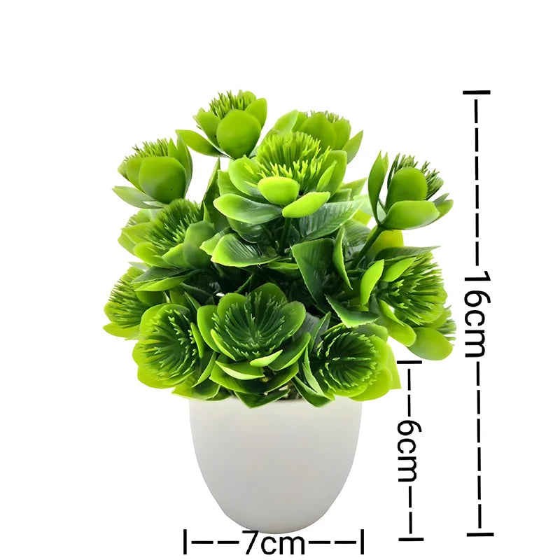 plante artificielle en pot pour décoration de bureau et jardin - vue 26 sur 45