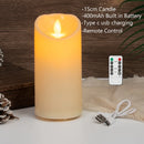 bougie pilier led rechargeable à distance avec minuterie et ambiance festive