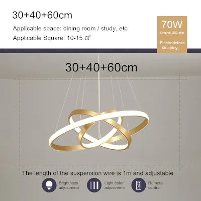 lustre moderne nordique avec télécommande et design épuré - vue 14 sur 30