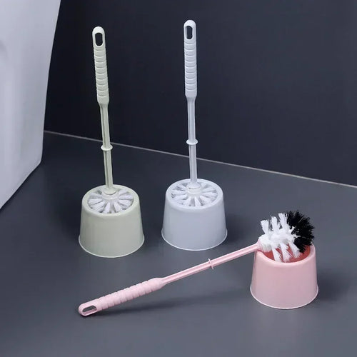 brosse de toilette luxe nettoyage souple long manche sans angle mort - vue 3 sur 8