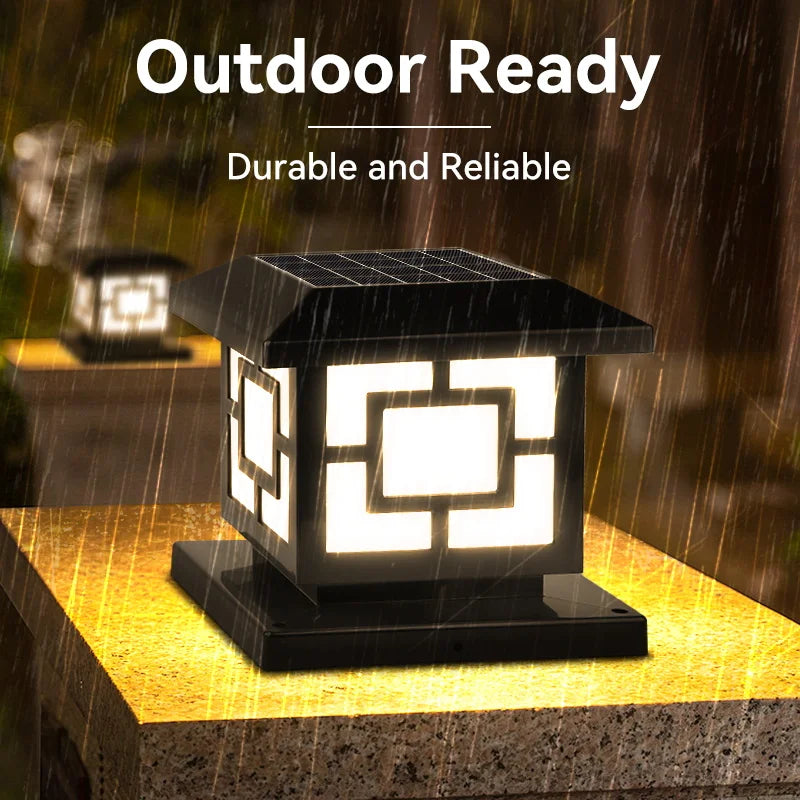 lampes solaires led étanches avec télécommande pour jardin - vue 4 sur 10