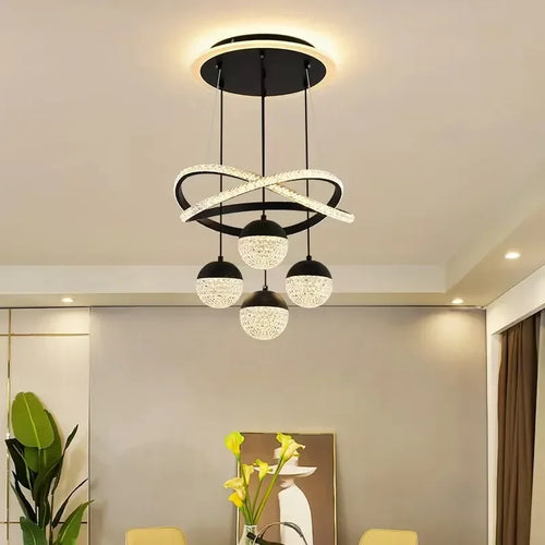 lustre circulaire moderne à intensité variable pour décoration intérieure - vue 3 sur 10