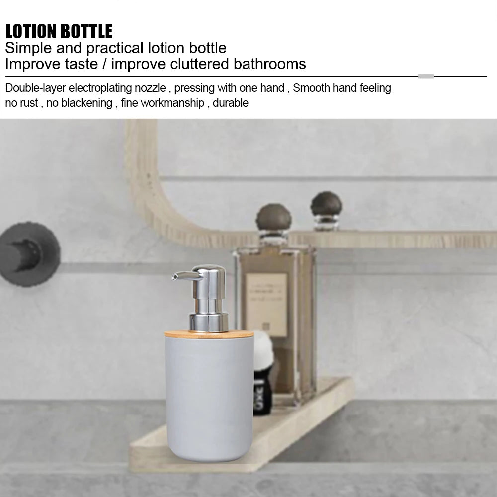 ensemble de rangement en plastique bambou pour salle de bain - vue 8 sur 8