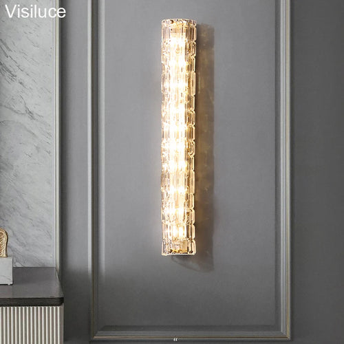 applique murale led en verre style italien moderne luxe - vue 3 sur 8