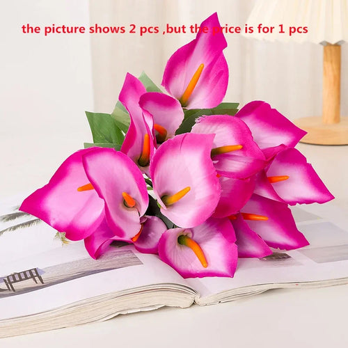 bouquet de lys calla artificiels pour décoration d'événements festifs - vue 11 sur 12